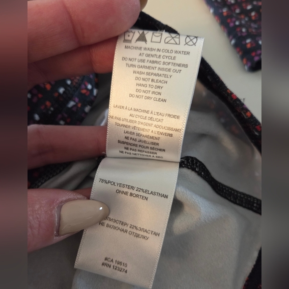 Lole Wicking Patterned Long Sleeve Active Pullover with Pink Accents - Picture 8 of 8